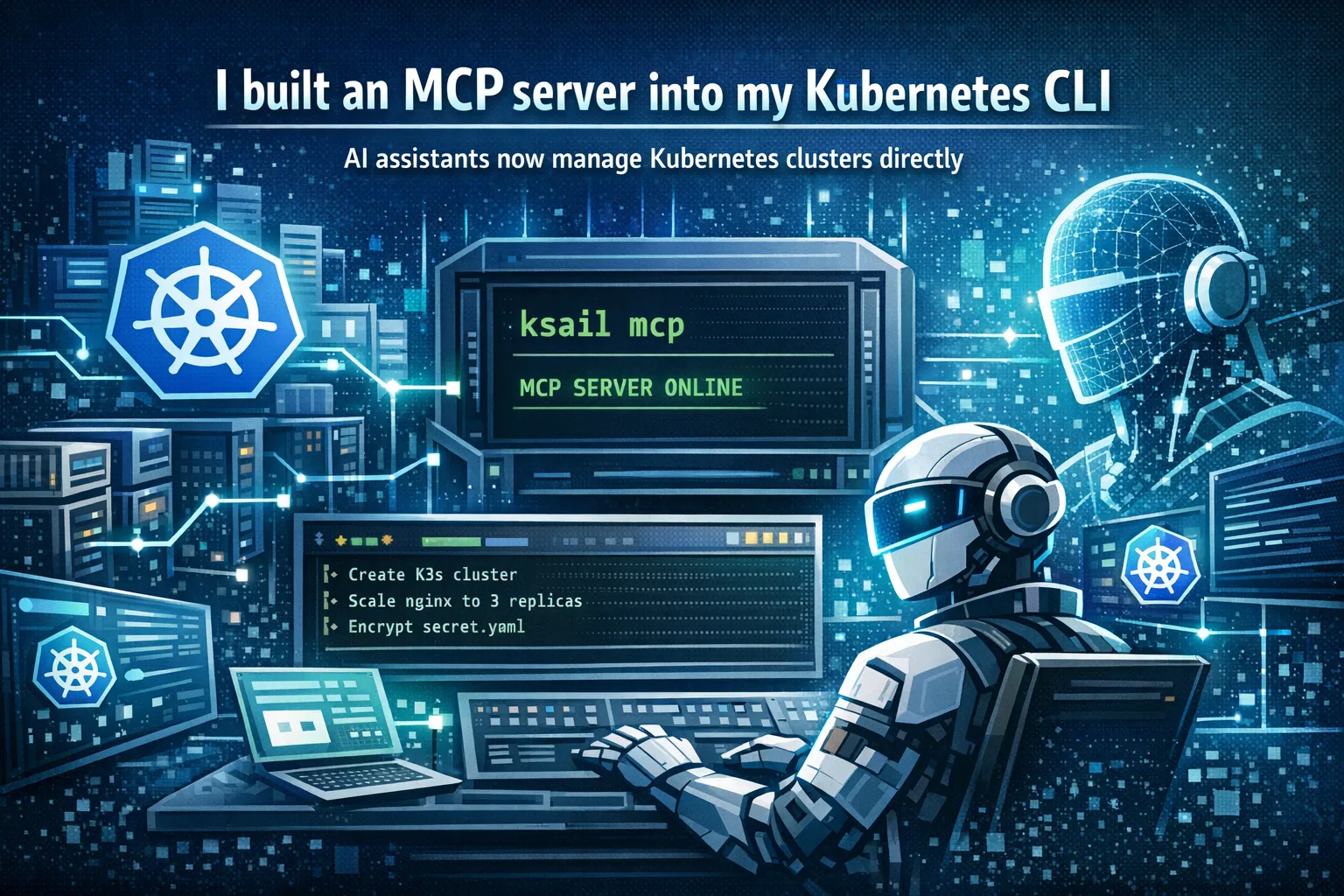 KSail MCP Server connecting AI assistants to Kubernetes clusters