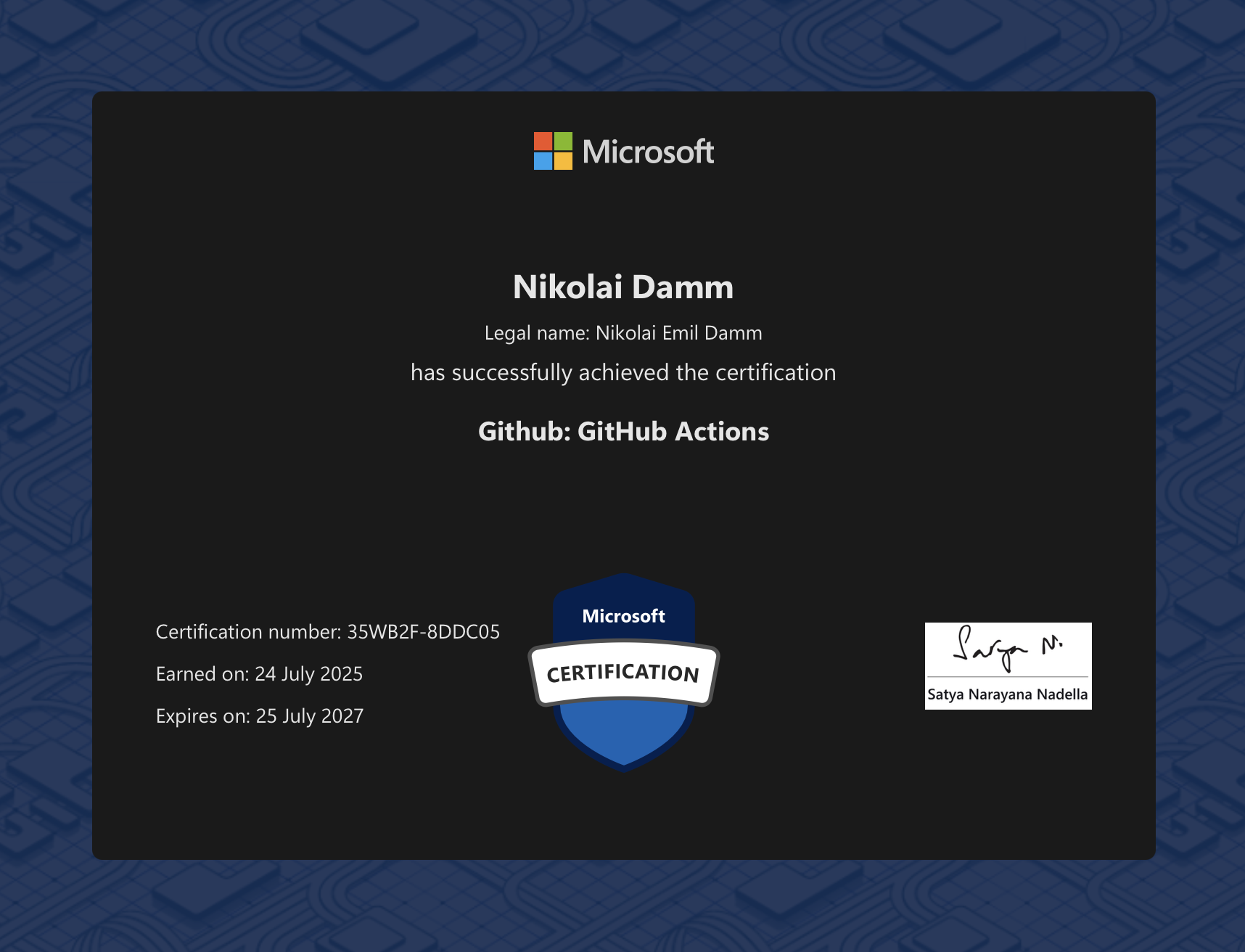 GitHub Actions Certification