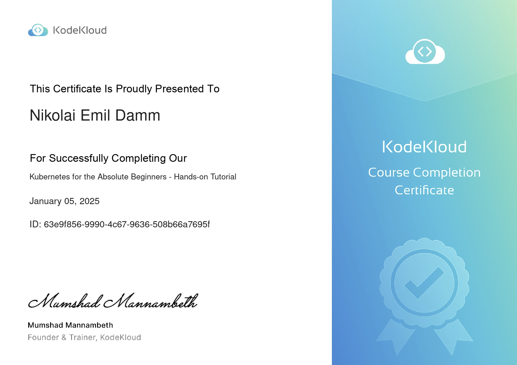 KodeKloud: Kubernetes for the Absolute Beginners